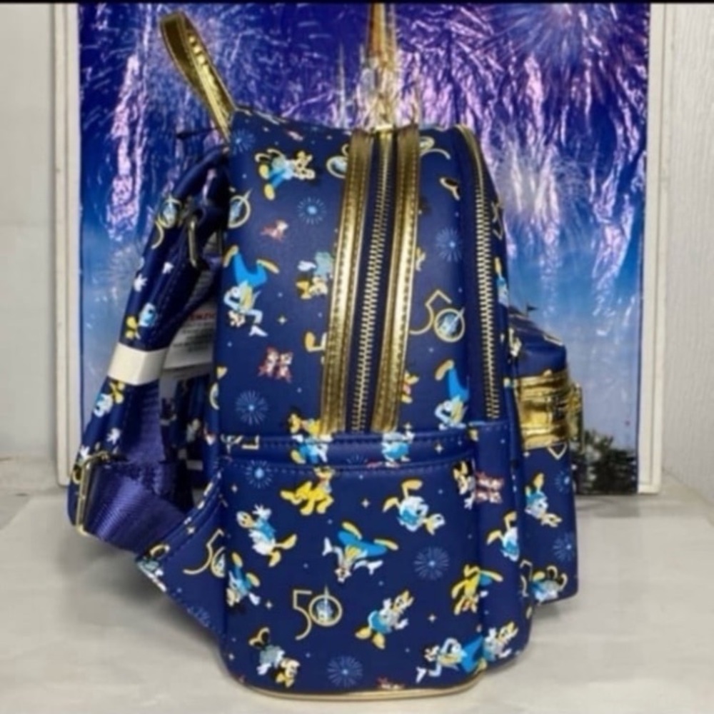 Disney parks 50th anniversary Mickey and friends Loungefly backpack and ears SET - Picture 5 of 5